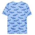 Men's Lilith T-shirt features a blue bat pattern, crafted from soft, fade-resistant polyester for ultimate comfort.