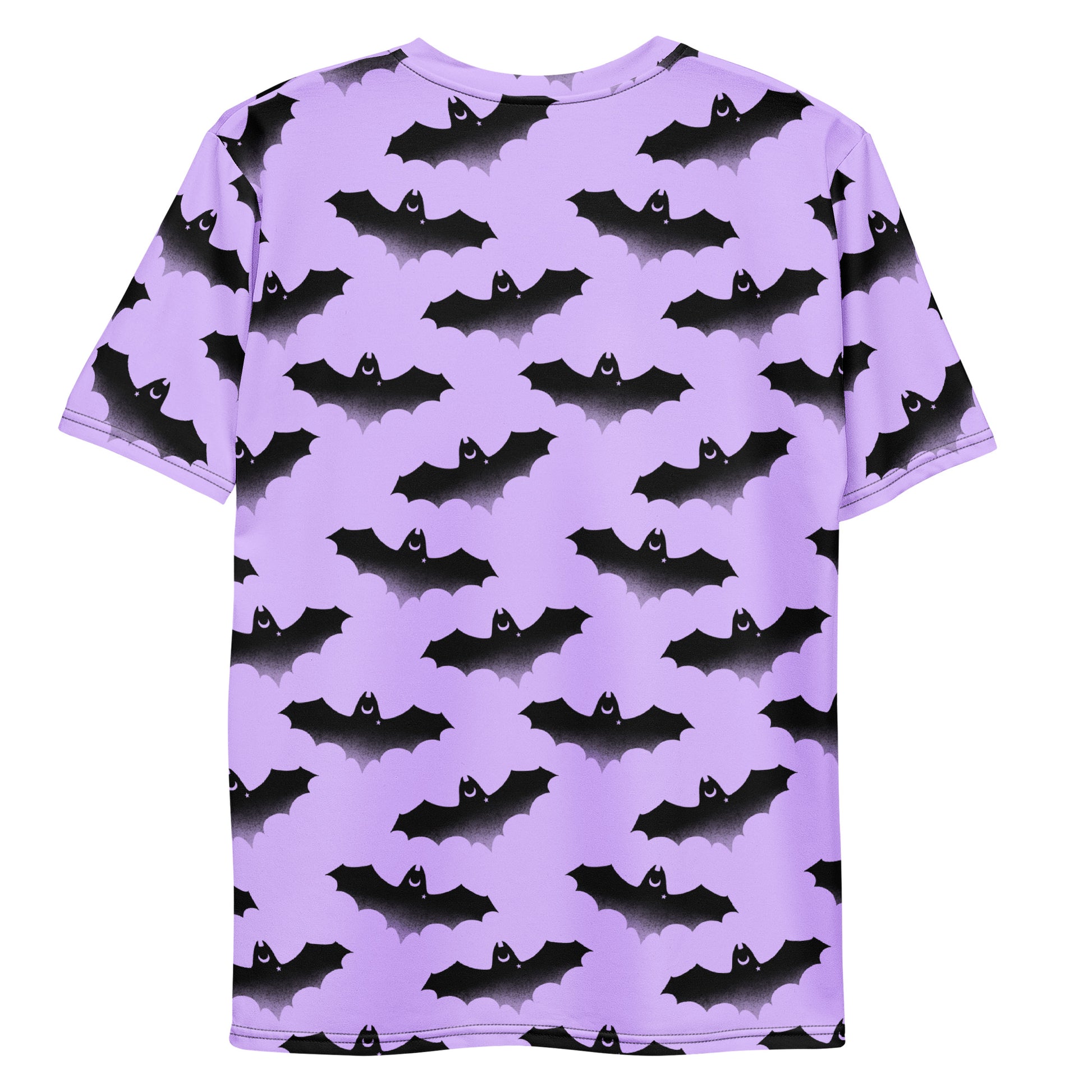 Stylish Men's Morrigan T-shirt featuring a bat print on a smooth, comfortable fabric—perfect for any casual occasion.