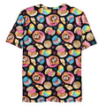 Colorful Men's Pan Dulce T-shirt featuring a vibrant dessert pattern, perfect for comfort and style.