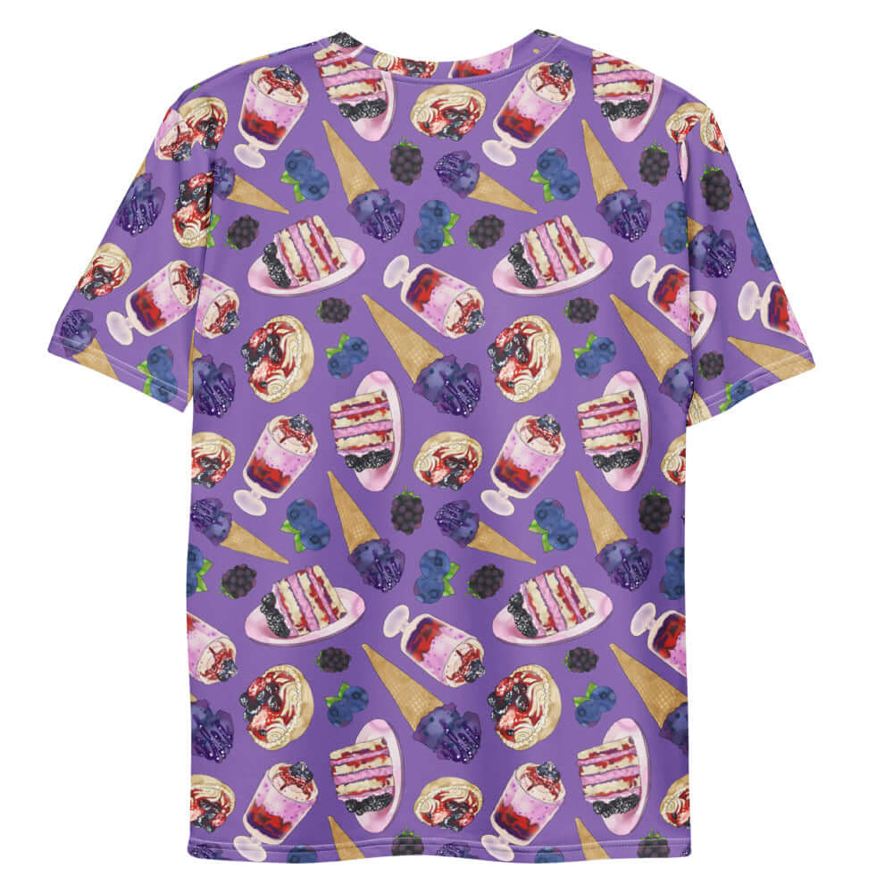 Men's Berry T-shirt featuring a vibrant print, perfect for comfort and style. Ideal for any casual occasion.