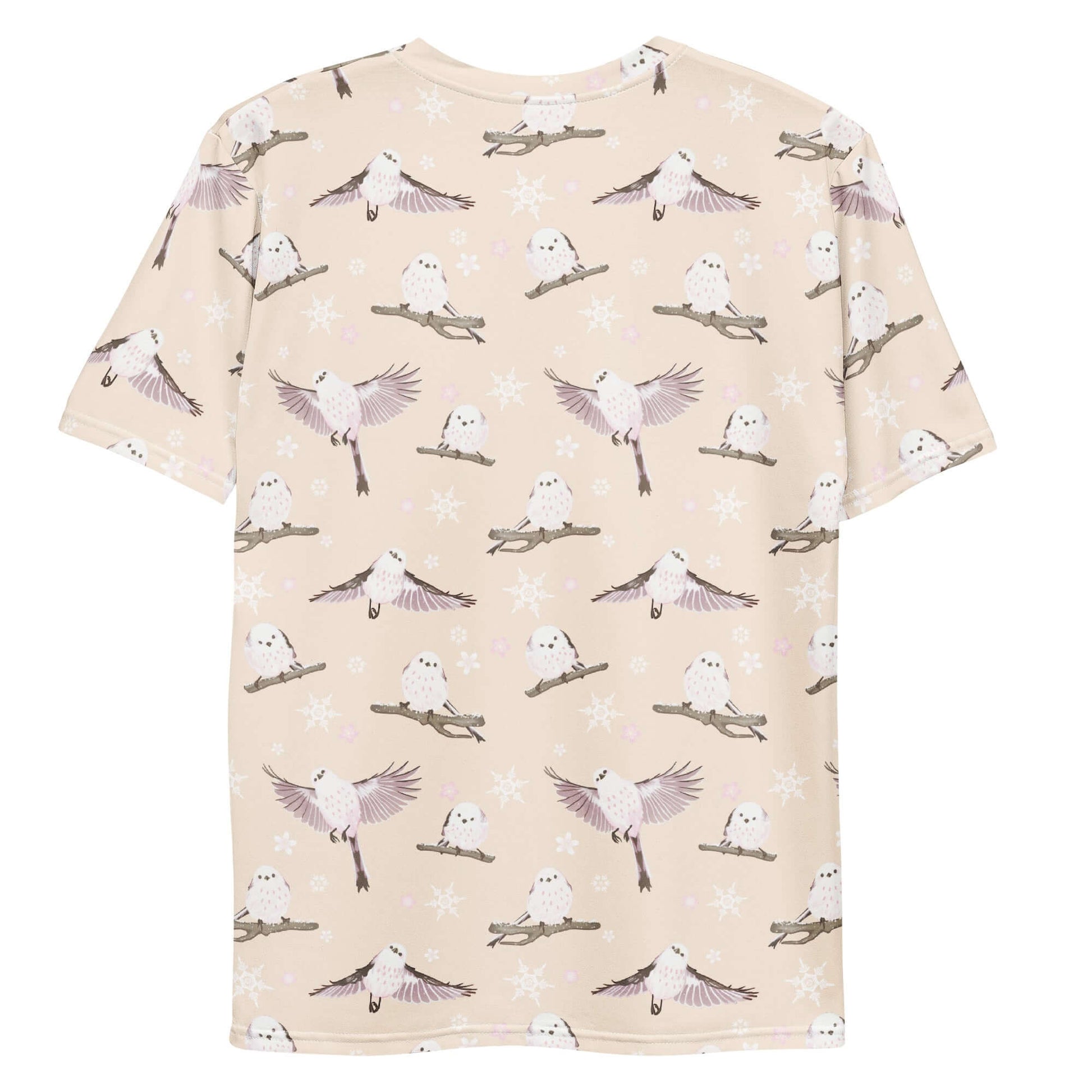 Men's Snow Bird T-shirt features a unique bird print on soft, durable fabric for ultimate comfort and style.