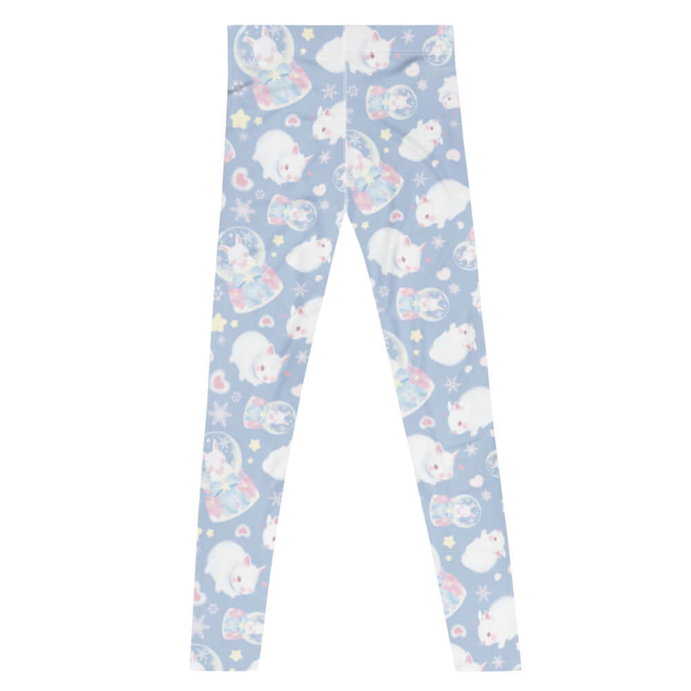 Men's Snow Bunny Leggings feature a playful snow bunny print, perfect for active wear and cozy style.