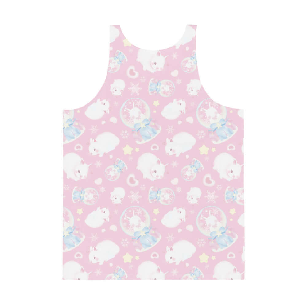 Men's Snow Bunny Tank Top features a playful bunny pattern on soft, stretchy fabric for a fabulous, relaxed fit.