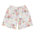 Men's Sweet Teddy Athletic Shorts feature a playful teddy bear print, perfect for any active lifestyle. Ideal for workouts!
