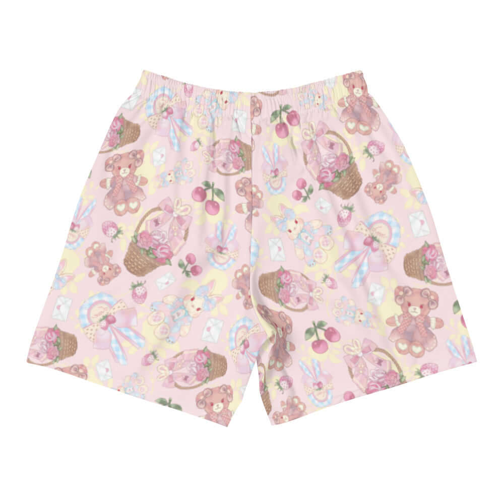 Men's Sweet Teddy Athletic Shorts feature a playful design, perfect for any activity or casual wear from the store.