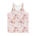 Men's Sweet Teddy Tank Top featuring a playful teddy bear design, perfect for vibrant summer looks. Soft and stretchy material.