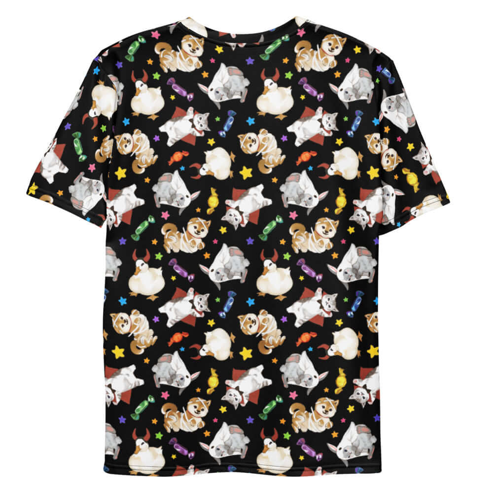 Men's Trick or Treaters T-shirt featuring playful designs, made from soft, durable fabric for ultimate comfort.