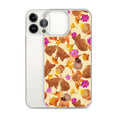 Stylish Momiji iPhone® Clear Case featuring colorful designs, offering protection against dust and scratches.