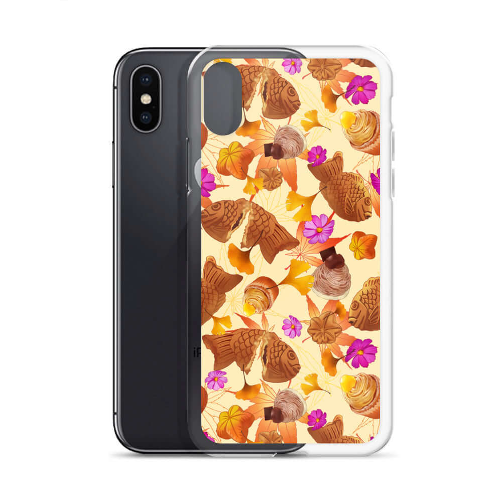 Momiji iPhone® Clear Case features a stylish design, offering protection from scratches and easy access to ports.