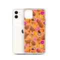 Momiji iPhone® Clear Case features a colorful design, offering protection from scratches and easy access to ports.