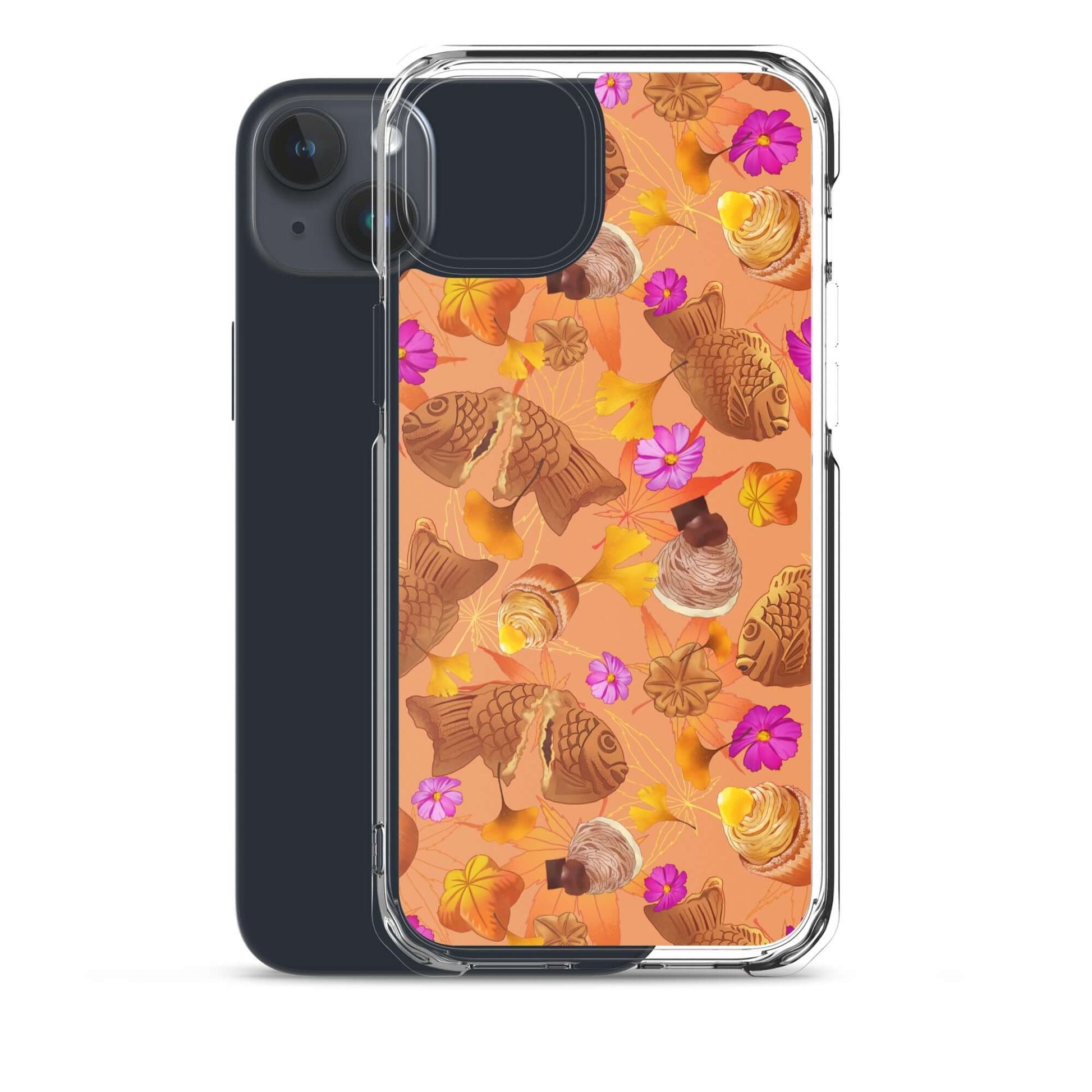 Sleek Momiji iPhone® Clear Case with vibrant design, protecting against scratches and easy to use, perfect for your device.