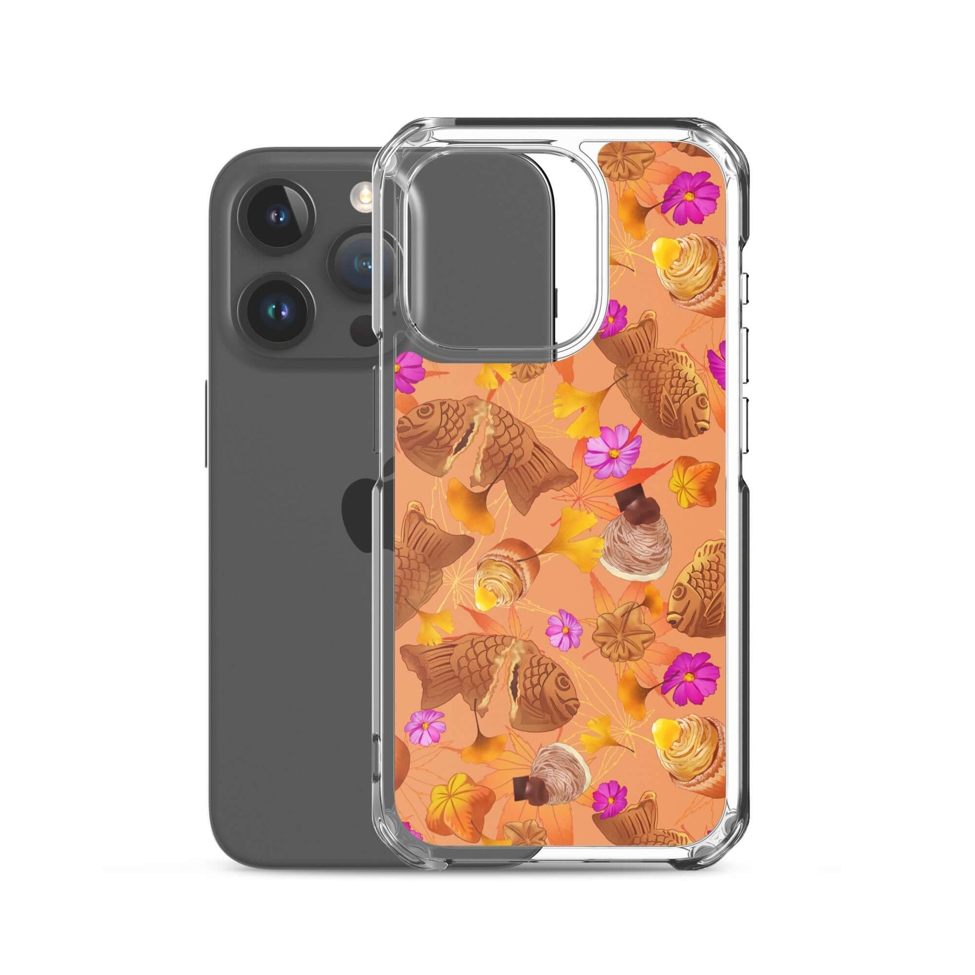 Sleek Momiji iPhone® Clear Case with a flexible design, protecting against scratches and dirt for style and durability.