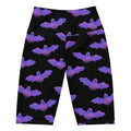 Morrigan Biker Shorts feature a unique bat print, perfect for a stylish and comfortable outfit. Ideal for pairing with any top.