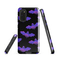 Stylish Morrigan Samsung® Tough Case featuring bat designs, blending art with durability for ultimate phone protection.