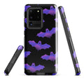 Stylish Morrigan Samsung® Tough Case featuring a bat design, offering durability and protection for your phone.