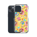 Colorful Pan Dulce iPhone® Clear Case showcases vibrant designs, offering stylish protection for your device.