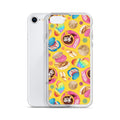 Colorful Pan Dulce iPhone® Clear Case featuring sweet treats design, offering stylish protection for your device.