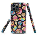 Colorful Pan Dulce iPhone® Tough Case featuring sweet treats design for stylish phone protection and durability.