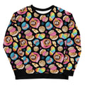 Bright and colorful Pan Dulce Sweatshirt featuring a delightful baked goods pattern, perfect for sweetening your style.