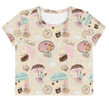 Kawaii Parasol Bunny Crop Top in soft fabric, perfect for spring tea parties and brightening your wardrobe.
