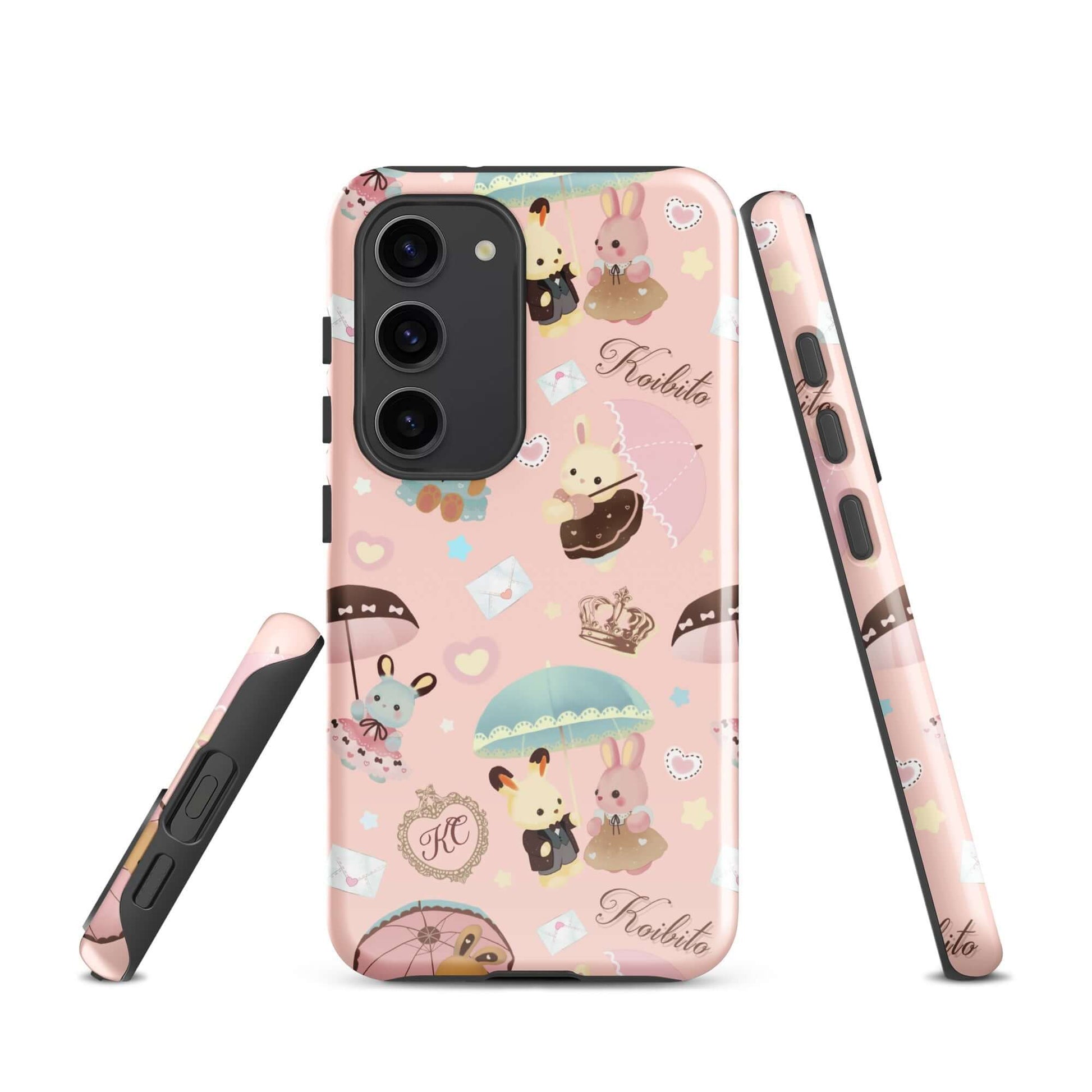 Stylish Parasol Bunny Samsung® Tough Case featuring cute bunnies, perfect for protection and style on your device.