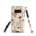 Parasol Bunny Samsung® Tough Case showcases cute bunnies and umbrellas, offering stylish protection for your device.
