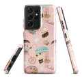 Stylish Parasol Bunny Samsung® Tough Case featuring cute bunnies, ensuring durability and protection for your phone.