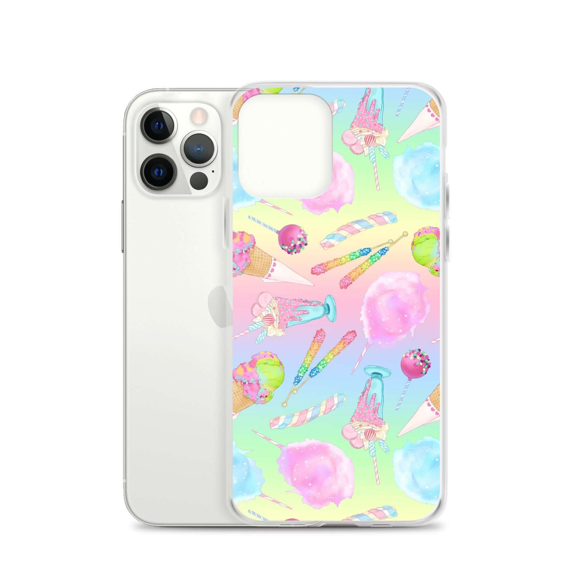 Protect your phone with the Rainbow Candy iPhone® Clear Case, featuring a fun, colorful design for easy access.