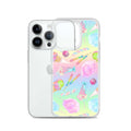 Colorful Rainbow Candy iPhone® Clear Case featuring a playful design, offering protection from scratches and dirt.