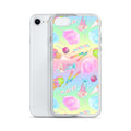 Rainbow Candy iPhone® Clear Case features colorful candy designs, providing stylish protection against scratches and dirt.