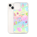 Colorful Rainbow Candy iPhone® Clear Case featuring a fun design, offering protection from scratches and dirt.
