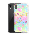 Colorful Rainbow Candy iPhone® Clear Case featuring vibrant candy designs, perfect for style and protection.