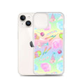 Colorful Rainbow Candy iPhone® Clear Case featuring a fun design, offering protection from scratches and dirt.