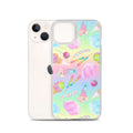 Colorful Rainbow Candy iPhone® Clear Case featuring a fun design that protects from scratches and dirt. Perfect for style!