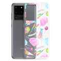 Rainbow Candy Samsung® Clear Case with colorful sweets design, perfect for summer and protecting your phone stylishly.