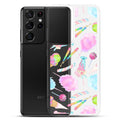 Colorful Rainbow Candy Samsung® Clear Case features a sweet design, perfect for summer and protecting your phone.