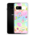Rainbow Candy Samsung® Clear Case showcases vibrant pastel sweets, perfect for summer and protecting your phone.