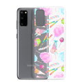 Rainbow Candy Samsung® Clear Case features vibrant pastel sweets, perfect for summer and protecting your phone stylishly.