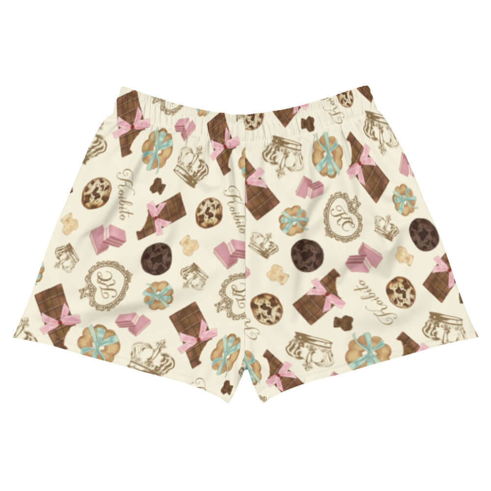 Soft and stylish, the Royal Cookie Athletic Short Shorts feature a fun print, perfect for pairing with crop tops.