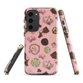 Stylish Royal Cookie Samsung® Tough Case featuring a vibrant design, offering protection with dual-layer durability.