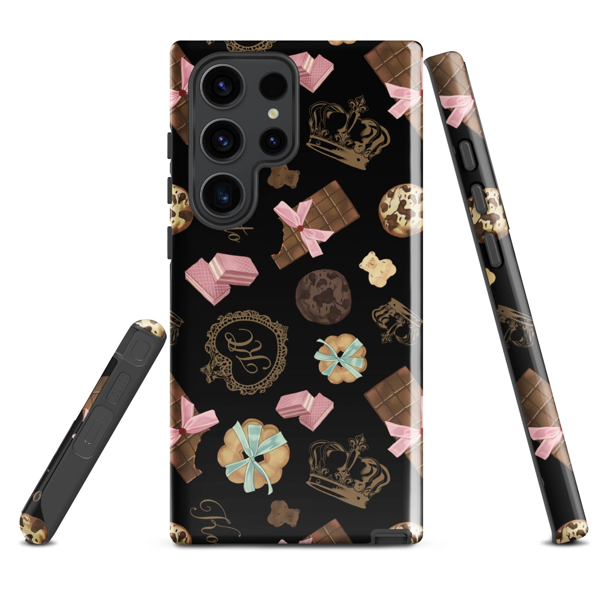 Stylish Royal Cookie Samsung® Tough Case features a chocolate-themed design for ultimate protection and flair.