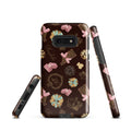 Royal Cookie Samsung® Tough Case showcases a stylish, durable design with chocolate and cookie patterns for protection.