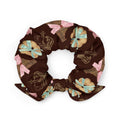 Trendy Royal Cookie Scrunchie featuring chocolate and cookie designs, perfect for stylish outfits.