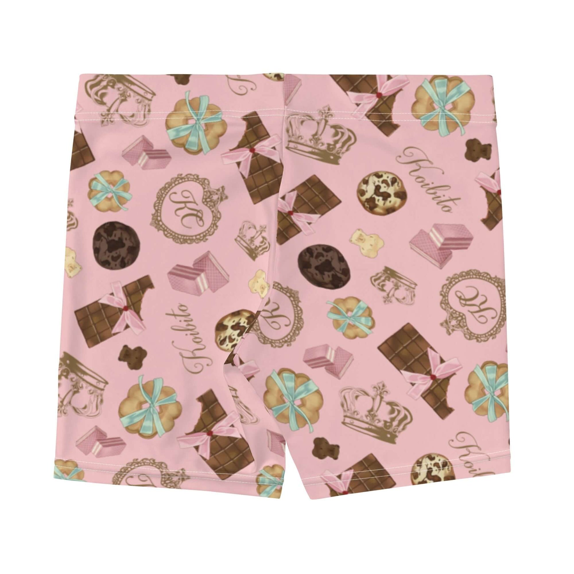 Royal Cookie Shorts featuring a playful dessert print, perfect for pairing with crop tops and staying comfy.