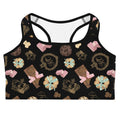 Stylish Royal Cookie Sports bra featuring a fun cookie design, perfect for workouts at Royal Cookie Sports.