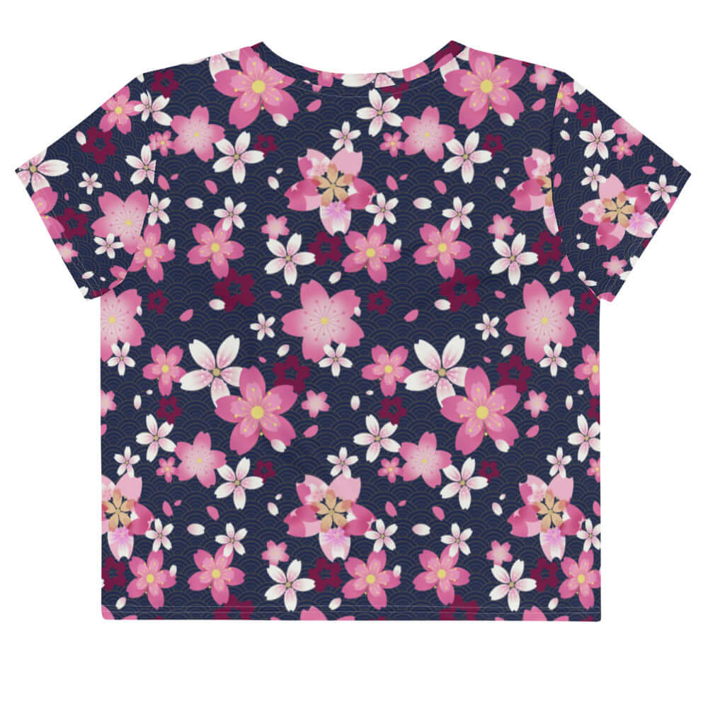 Delight in the floral design of the Sakura Crop Top, perfect for sunny outings and springtime cheer!