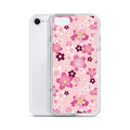 Sakura iPhone® Clear Case featuring vibrant cherry blossoms, providing stylish protection for your device.