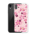 Sakura iPhone® Clear Case showcases vibrant floral design, offering stylish protection from scratches and dirt.