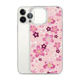 Sakura iPhone® Clear Case features a floral design, offering stylish protection against scratches and dirt.