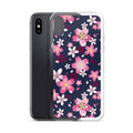 Sakura iPhone® Clear Case features a floral design, offering sleek protection against scratches and dirt.